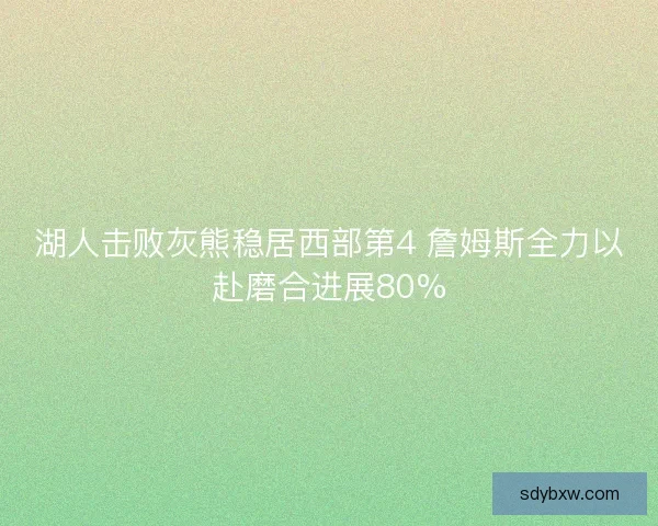 湖人击败灰熊稳居西部第4 詹姆斯全力以赴磨合进展80%